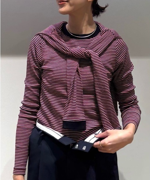 MILLER(ミラー)の「◆【Millerコラボ】パネルリブロングスリーブTシャツ(Tシャツ/カットソー・レディース・ケリーグリーン/ブラック系その他3/ブルー系その他3/レッド系その他4・MEDIUM)」の11枚目の写真
