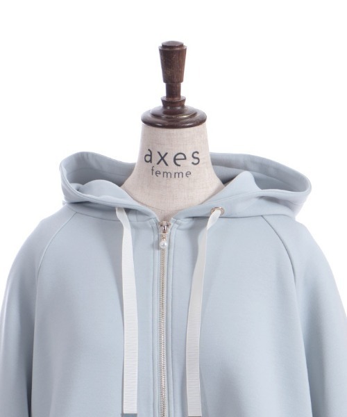axes femme(アクシーズファム)の「花粉ガードフレア袖ケープ(カーディガン/ボレロ・レディース・ネイビー/キナリ/ミント・FREE)」の17枚目の写真
