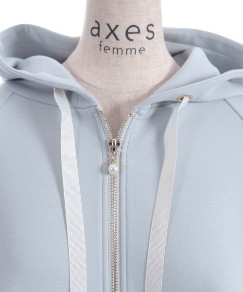 axes femme(アクシーズファム)の「花粉ガードフレア袖ケープ(カーディガン/ボレロ・レディース・ネイビー/キナリ/ミント・FREE)」の15枚目の写真