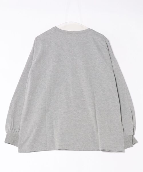 anap mimpi(アナップミンピ)の「コマ割 ドッグ フォト プリント 長袖 ビッグ ロンT(Tシャツ/カットソー・レディース・グレー/ブラック・FREE)」の8枚目の写真