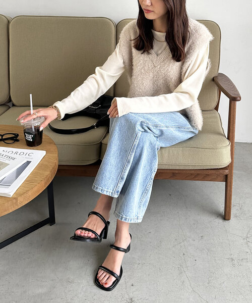 DISCOAT(ディスコート)の「パフィーラインサンダル(サンダル・レディース・ブラック/シルバー/キャメル・LARGE/MEDIUM)」の16枚目の写真