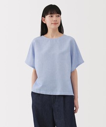 婦人 ヘンプ コットン 半袖ブラウス