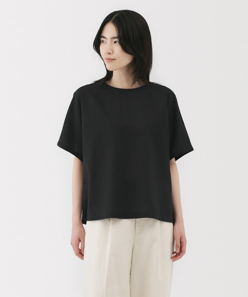 無印良品(ムジルシリョウヒン)の「婦人 ヘンプ コットン 半袖ブラウス(シャツ/ブラウス・レディース・ブルー系/イエロー系/ホワイト/ブラック・S/M/L/XL)」の1枚目の写真