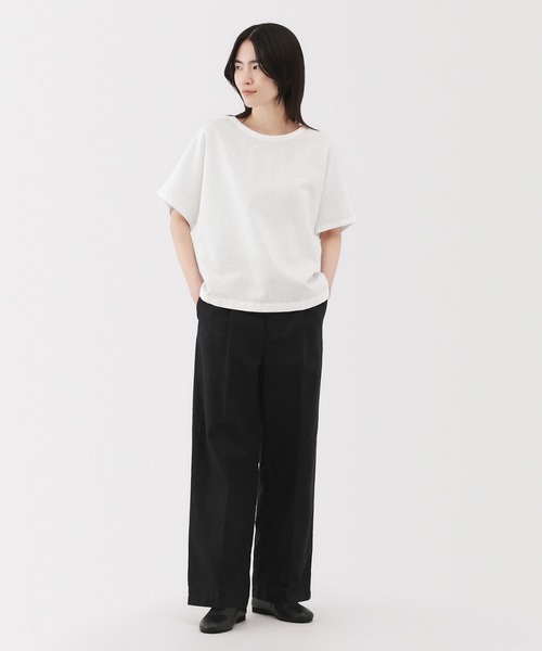 無印良品(ムジルシリョウヒン)の「婦人 ヘンプ コットン 半袖ブラウス(シャツ/ブラウス・レディース・ブルー系/イエロー系/ホワイト/ブラック・S/M/L/XL)」の5枚目の写真