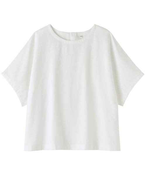 無印良品(ムジルシリョウヒン)の「婦人 ヘンプ コットン 半袖ブラウス(シャツ/ブラウス・レディース・ブルー系/イエロー系/ホワイト/ブラック・S/M/L/XL)」の11枚目の写真