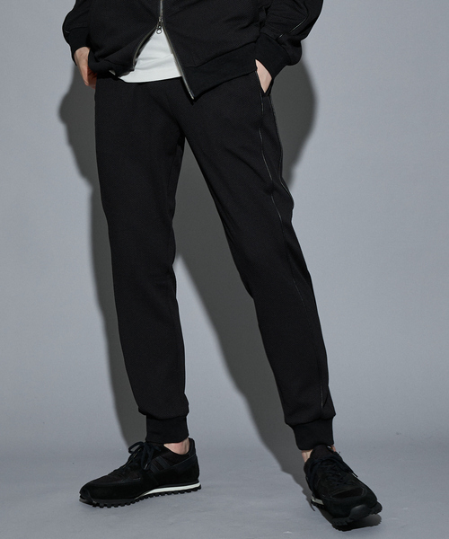 5351 POUR LES HOMMES(ゴーサンゴーイチプールオム)の「【セットアップ対応】サマーメッシュ ジョガーパンツ / ジャージーパンツ(スウェットパンツ・メンズ・ブラック/ライトグレー・44/50/48/46)」の2枚目の写真
