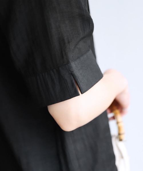 reca（レカ）の「シアー半袖テーラージャケット（テーラードジャケット・レディース・ブラック/アイボリー・M）」の14枚目の写真