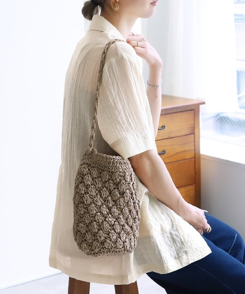 reca（レカ）の「シアー半袖テーラージャケット（テーラードジャケット・レディース・ブラック/アイボリー・M）」の9枚目の写真