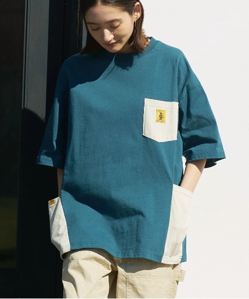 go slow caravan(ゴースローキャラバン)の「COBMASTER/コブマスター 吸水速乾天竺ラゲッジポケットビッグTEE(Tシャツ/カットソー・メンズ・ブラック/その他1/ホワイト・LARGE/X-LARGE/MEDIUM)」の3枚目の写真