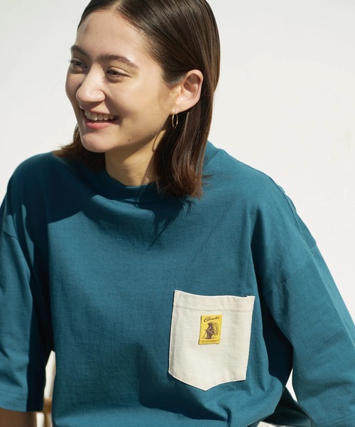 go slow caravan(ゴースローキャラバン)の「COBMASTER/コブマスター 吸水速乾天竺ラゲッジポケットビッグTEE(Tシャツ/カットソー・メンズ・ブラック/その他1/ホワイト・LARGE/X-LARGE/MEDIUM)」の4枚目の写真