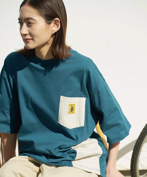 go slow caravan(ゴースローキャラバン)の「COBMASTER/コブマスター 吸水速乾天竺ラゲッジポケットビッグTEE(Tシャツ/カットソー・メンズ・ブラック/その他1/ホワイト・LARGE/X-LARGE/MEDIUM)」の5枚目の写真