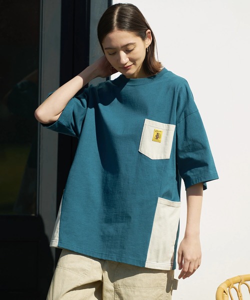go slow caravan(ゴースローキャラバン)の「COBMASTER/コブマスター 吸水速乾天竺ラゲッジポケットビッグTEE(Tシャツ/カットソー・メンズ・ブラック/その他1/ホワイト・LARGE/X-LARGE/MEDIUM)」の8枚目の写真