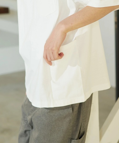 go slow caravan(ゴースローキャラバン)の「COBMASTER/コブマスター 吸水速乾天竺ラゲッジポケットビッグTEE(Tシャツ/カットソー・メンズ・ブラック/その他1/ホワイト・LARGE/X-LARGE/MEDIUM)」の16枚目の写真