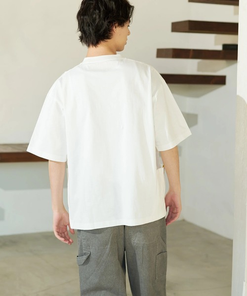 go slow caravan(ゴースローキャラバン)の「COBMASTER/コブマスター 吸水速乾天竺ラゲッジポケットビッグTEE(Tシャツ/カットソー・メンズ・ブラック/その他1/ホワイト・LARGE/X-LARGE/MEDIUM)」の19枚目の写真