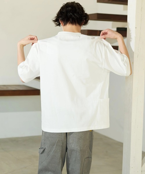 go slow caravan(ゴースローキャラバン)の「COBMASTER/コブマスター 吸水速乾天竺ラゲッジポケットビッグTEE(Tシャツ/カットソー・メンズ・ブラック/その他1/ホワイト・LARGE/X-LARGE/MEDIUM)」の20枚目の写真