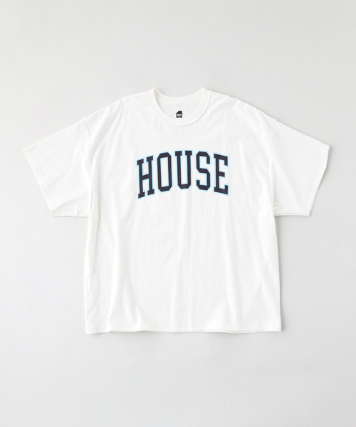 is-ness(イズネス)の「ISNESS MUSIC / イズネス ミュージック HOUSE T-SHIRT(Tシャツ/カットソー・メンズ・ネイビー/ホワイト/ブラック・FREE)」の4枚目の写真