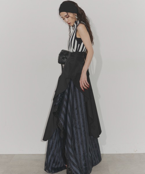 overdue flair skirt belt スカート Flare skirt belt（スカート）｜Chris TROIS.（クリストロワ）の