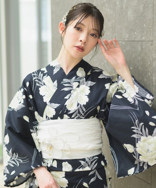 CELEN(セレン)の「【浴衣小物】パールつき飾り紐 帯飾り ベルト 単品(和装小物・レディース・ライトブルー/ライトピンク/ホワイト×シルバー/ライトグリーン/ブルー/ホワイト/ブラック・FREE)」の16枚目の写真