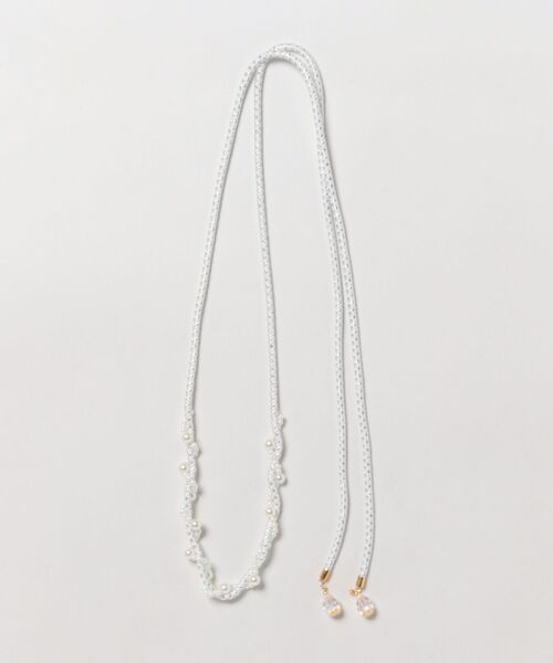 CELEN（セレン）の「【浴衣小物】パールつき飾り紐 帯飾り ベルト 単品（和装小物・レディース・ライトブルー/ライトピンク/ホワイト/ライトグリーン・FREE）」の5枚目の写真