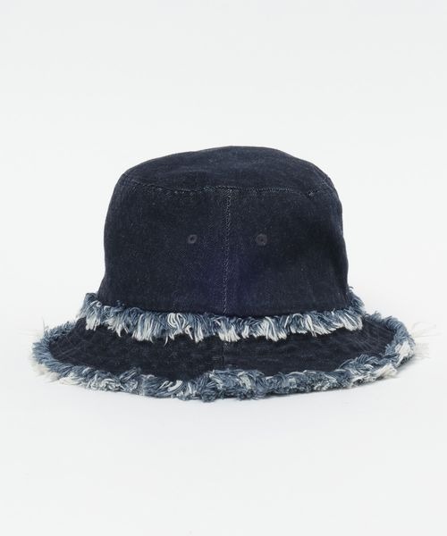 JEANASIS(ジーナシス)の「フリンジデニムHAT/327467(ハット・レディース・ネイビー/ライトブルー・FREE)」の10枚目の写真