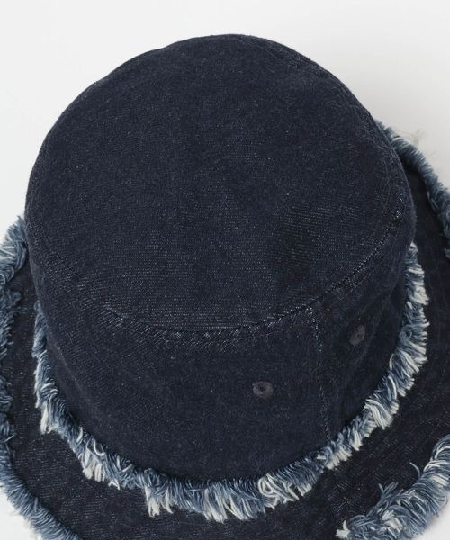 JEANASIS(ジーナシス)の「フリンジデニムHAT/327467(ハット・レディース・ネイビー/ライトブルー・FREE)」の8枚目の写真