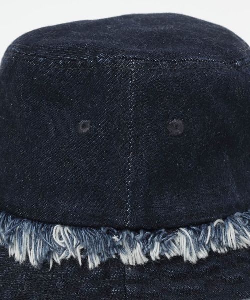 JEANASIS(ジーナシス)の「フリンジデニムHAT/327467(ハット・レディース・ネイビー/ライトブルー・FREE)」の7枚目の写真