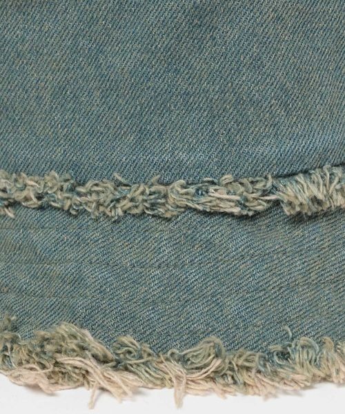 JEANASIS(ジーナシス)の「フリンジデニムHAT/327467(ハット・レディース・ネイビー/ライトブルー・FREE)」の3枚目の写真