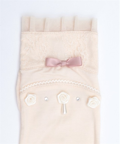 axes femme（アクシーズファム）の「巻きバラショートＵＶ手袋（手袋・レディース・キナリ/ブラック・FREE）」の11枚目の写真