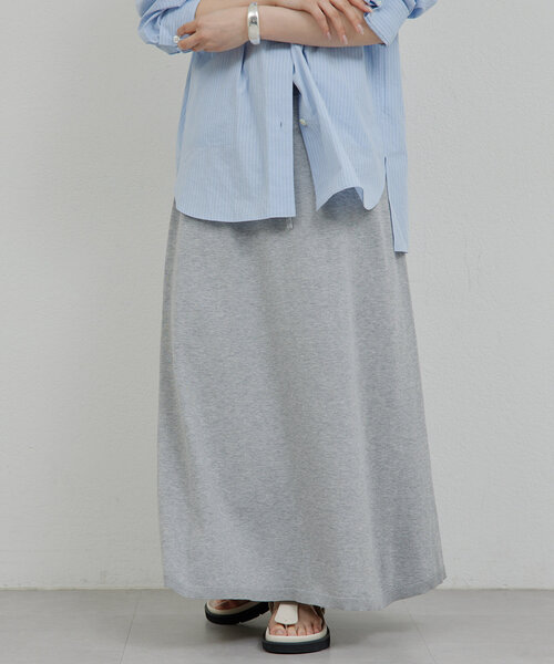 HERITANOVUM（ヘリテノーム）の「【HERITANOVUM】シーアイランドコットンスカート（スカート・レディース・ピンク/ライトグレー・FREE）」の4枚目の写真