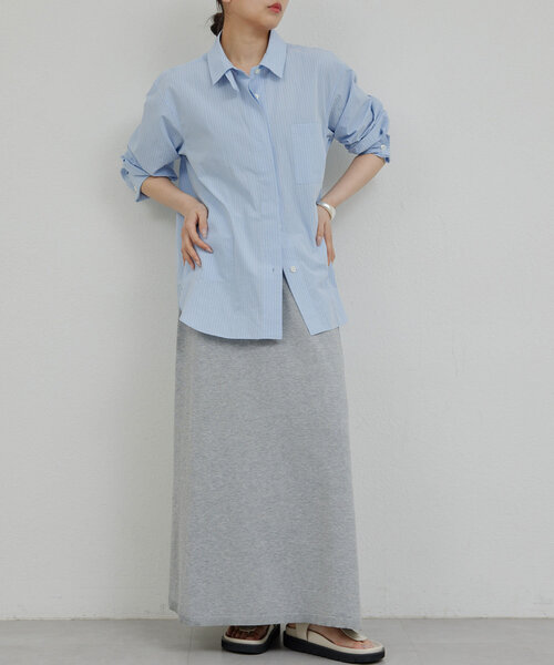 HERITANOVUM（ヘリテノーム）の「【HERITANOVUM】シーアイランドコットンスカート（スカート・レディース・ピンク/ライトグレー・FREE）」の7枚目の写真