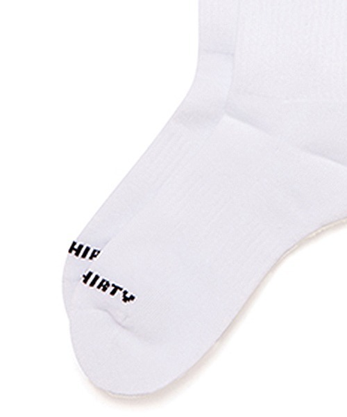 430（フォーサーティ）の「mko12850- COL LOGO HIGH SOX ハイソックス（ソックス/靴下・メンズ・ブラック/ホワイト・FREE）」の4枚目の写真