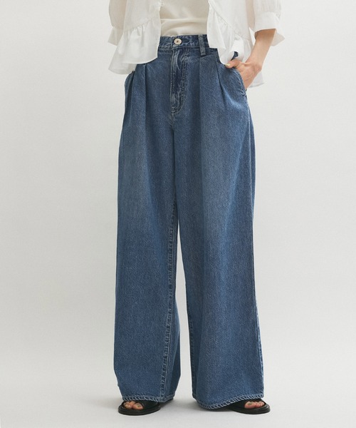 美品 NEEDBY for ADAM ET ROPE’別注 バイカラー デニム セール】【NEEDBY for ADAM ET ROPE'】別注 AARON SOFT DENIM