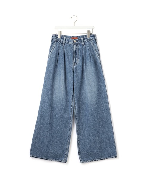 美品 NEEDBY for ADAM ET ROPE’別注 バイカラー デニム セール】【NEEDBY for ADAM ET ROPE'】別注LUNA WIDE STRAIGHT