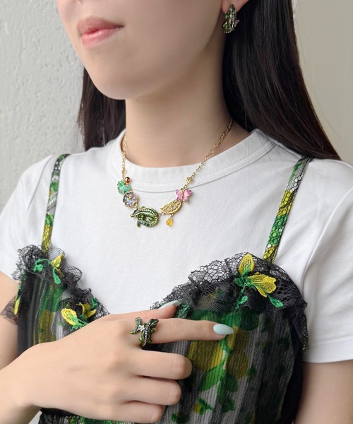 すぐ届く 国内発送 ANNASUI(アナスイ)ワニモチーフ ピアス org.jpg