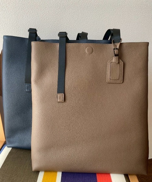 SOLATINA（ソラチナ）の「SBI-00008　ハンドル調整シンプルトート　大サイズ　※A4収納可（トートバッグ・メンズ・ブルー/ネイビー/ブラック/グレイッシュベージュ・FREE）」の5枚目の写真