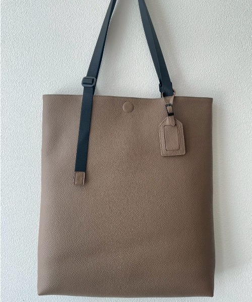 SOLATINA（ソラチナ）の「SBI-00008　ハンドル調整シンプルトート　大サイズ　※A4収納可（トートバッグ・メンズ・ブルー/ネイビー/ブラック/グレイッシュベージュ・FREE）」の10枚目の写真