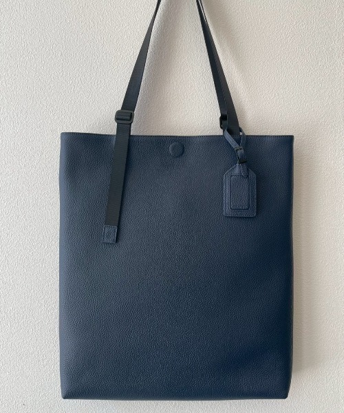 SOLATINA（ソラチナ）の「SBI-00008　ハンドル調整シンプルトート　大サイズ　※A4収納可（トートバッグ・メンズ・ブルー/ネイビー/ブラック/グレイッシュベージュ・FREE）」の12枚目の写真