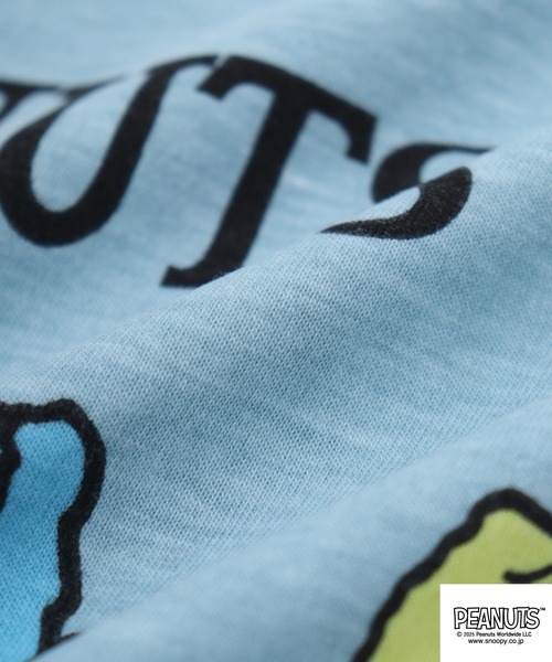 PEANUTS(ピーナッツ)の「PEANUTS プリント天竺半袖Tシャツ(Tシャツ/カットソー・メンズ・ホワイト/ライトカーキ/ブルーグレー・M/L/LL)」の10枚目の写真