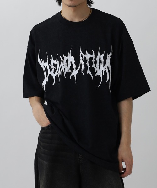 FUNALIVE（ファンアライブ）の「ヴィンテージ風 ワイドシルエットTシャツ（Tシャツ/カットソー・メンズ・ホワイト/ブラック/スミクロ/ブラウン系3/ブラウン系1/ブラウン系2/ブラック系2/ブラック系3/ブラック系その他3/ブラック系1/ダークネイビー/ブラック系その他2/ブラック系その他/ブラック系4/ブラック系その他4/ネイビー系1/ブラウン系4・M/LL/L）」の10枚目の写真