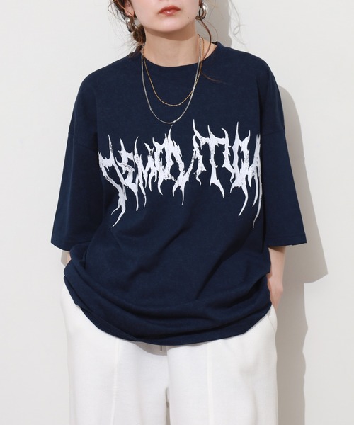 FUNALIVE（ファンアライブ）の「ヴィンテージ風 ワイドシルエットTシャツ（Tシャツ/カットソー・メンズ・ホワイト/ブラック/スミクロ/ブラウン系3/ブラウン系1/ブラウン系2/ブラック系2/ブラック系3/ブラック系その他3/ブラック系1/ダークネイビー/ブラック系その他2/ブラック系その他/ブラック系4/ブラック系その他4/ネイビー系1/ブラウン系4・M/LL/L）」の16枚目の写真