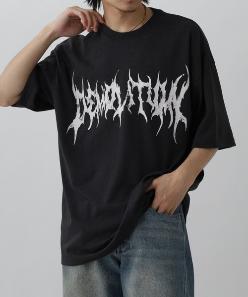 FUNALIVE（ファンアライブ）の「ヴィンテージ風 ワイドシルエットTシャツ（Tシャツ/カットソー・メンズ・ホワイト/ブラック/スミクロ/ブラウン系3/ブラウン系1/ブラウン系2/ブラック系2/ブラック系3/ブラック系その他3/ブラック系1/ダークネイビー/ブラック系その他2/ブラック系その他/ブラック系4/ブラック系その他4/ネイビー系1/ブラウン系4・M/LL/L）」の6枚目の写真