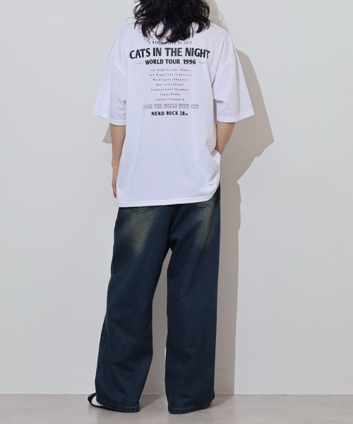 FUNALIVE（ファンアライブ）の「ヴィンテージ風 ワイドシルエットTシャツ（Tシャツ/カットソー・メンズ・ホワイト/ブラック/スミクロ/ブラウン系3/ブラウン系1/ブラウン系2/ブラック系2/ブラック系3/ブラック系その他3/ブラック系1/ダークネイビー/ブラック系その他2/ブラック系その他/ブラック系4/ブラック系その他4/ネイビー系1/ブラウン系4・M/LL/L）」の22枚目の写真