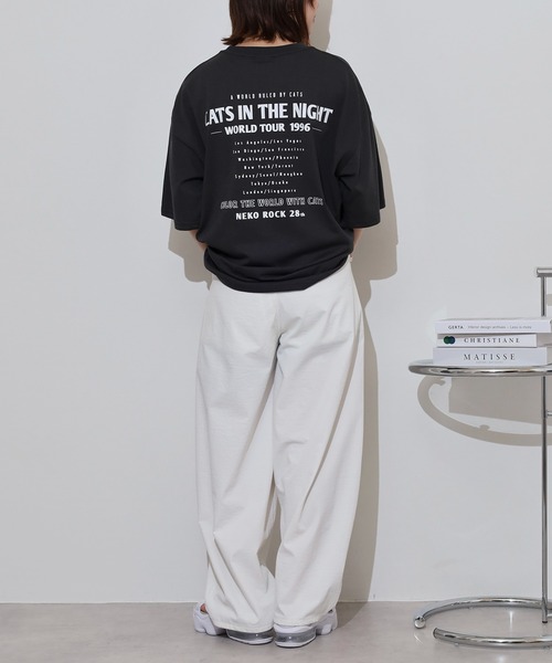 FUNALIVE（ファンアライブ）の「ヴィンテージ風 ワイドシルエットTシャツ（Tシャツ/カットソー・メンズ・ホワイト/ブラック/スミクロ/ブラウン系3/ブラウン系1/ブラウン系2/ブラック系2/ブラック系3/ブラック系その他3/ブラック系1/ダークネイビー/ブラック系その他2/ブラック系その他/ブラック系4/ブラック系その他4/ネイビー系1/ブラウン系4・M/LL/L）」の20枚目の写真