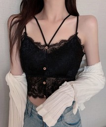 shoppinggo（ショッピングゴー）の「総レースキャミソール カップ付（キャミソール）」