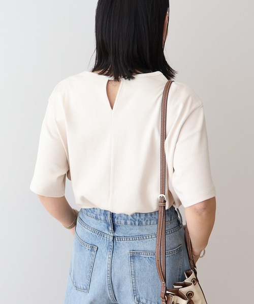 AMERICAN HOLIC（アメリカンホリック）の「バックスリットTシャツ（Tシャツ/カットソー・レディース・ブルー系その他7/ブラック/ライトベージュ/チャコールグレー/オフホワイト・L/M）」の7枚目の写真