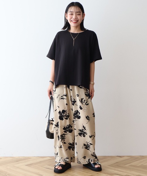 AMERICAN HOLIC（アメリカンホリック）の「バックスリットTシャツ（Tシャツ/カットソー・レディース・ブルー系その他7/ブラック/ライトベージュ/チャコールグレー/オフホワイト・L/M）」の13枚目の写真