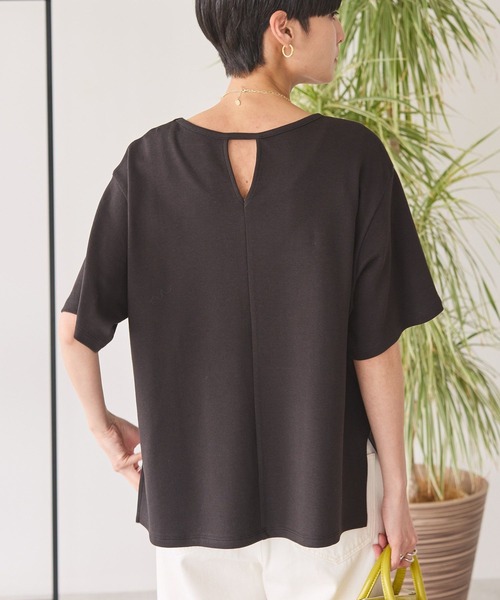 AMERICAN HOLIC（アメリカンホリック）の「バックスリットTシャツ（Tシャツ/カットソー・レディース・ブルー系その他7/ブラック/ライトベージュ/チャコールグレー/オフホワイト・L/M）」の17枚目の写真