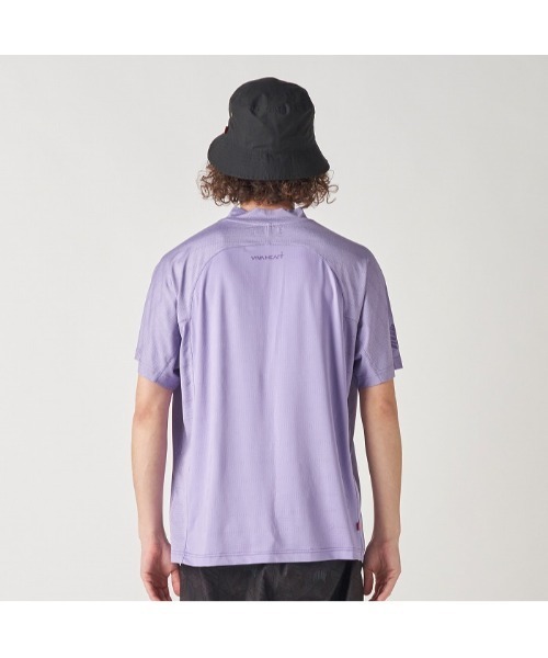 VIVA HEART(ビバハート)の「【VIVA HEART/GOLF】パターンメッシュアスレチック半袖モックネックシャツ(シャツ/ブラウス・メンズ・ライトグリーン・50)」の4枚目の写真