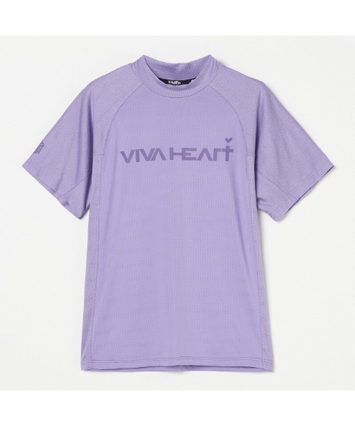 VIVA HEART(ビバハート)の「【VIVA HEART/GOLF】パターンメッシュアスレチック半袖モックネックシャツ(シャツ/ブラウス・メンズ・ライトグリーン・50)」の5枚目の写真