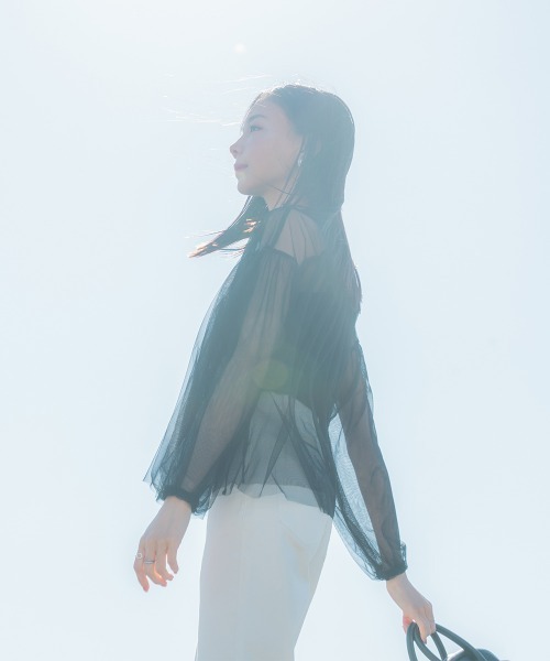 tシャツ 小さいサイズ　チュールシアートップス　低身長さん・小柄女性 レディース 小さいサイズ チュールシアートップス 低身長さん・小柄女性
